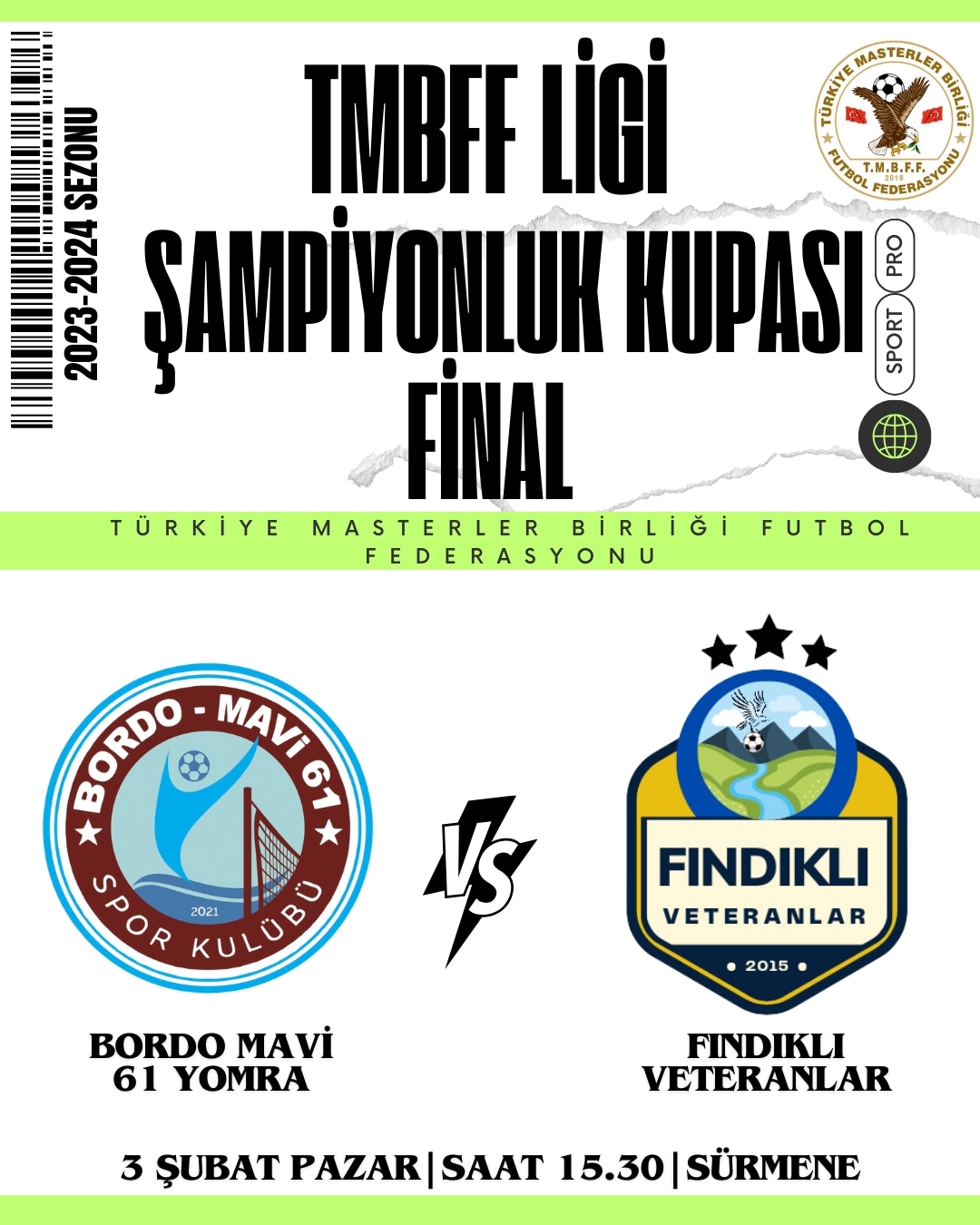 TMBFF LİGİ ŞAMPİYONLUK KUPASI FİNALİ